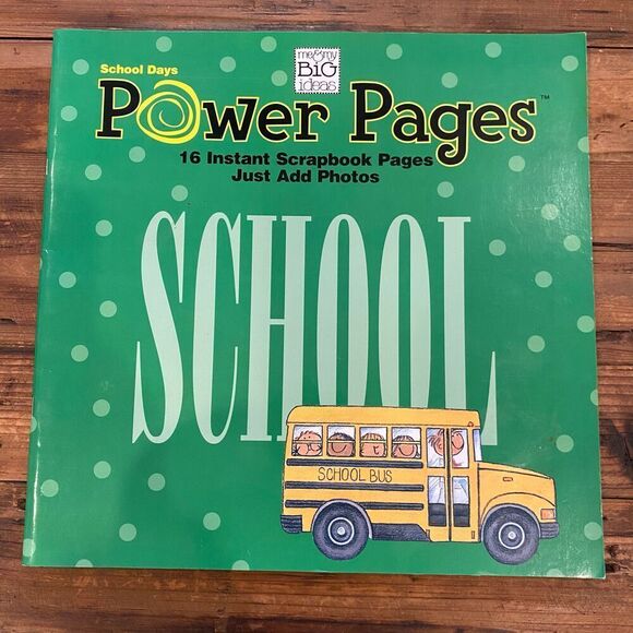 Power Page Instant Scrapbook Set of 5 Spring, Summer, Fall, Winter, School Days - Picture 11 of 16
